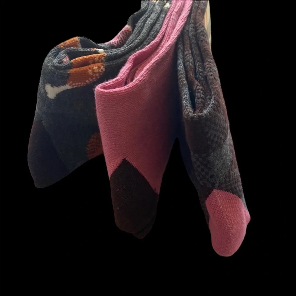 3-PACK HELLO AUTUMN Ladies Crew Socks Shoe Size‎ 4-10